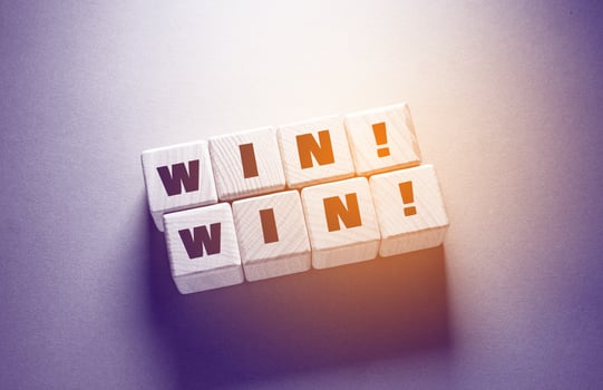 Win Word with Wooden Cubes photo