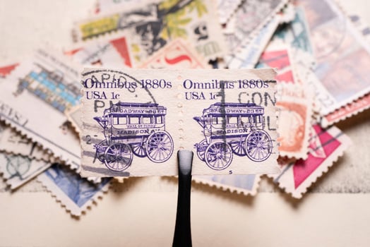 Postal Stamps From USA in Kandy stamp exhibition photo