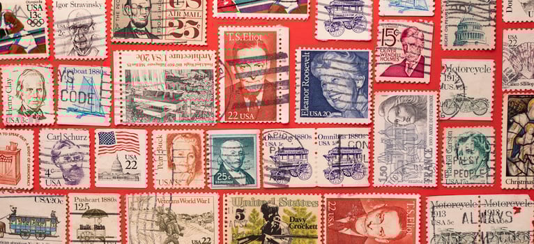 Postal Stamps From USA in Kandy stamp exhibition photo
