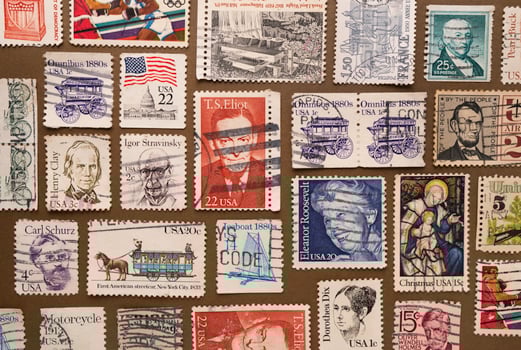 Postal Stamps From USA in Kandy stamp exhibition photo