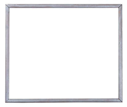 silver painted narrow picture frame photo