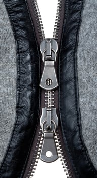 metal double zipper lock photo