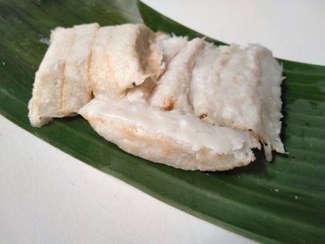 Traditional Indonesian cake called Bandros. Good for use in food related businesses, pastries, bakeries, restaurants. photo