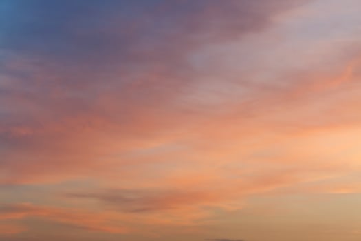 dark blue and pink sunset sky in summer photo