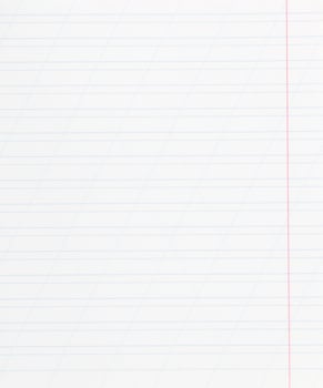 notebook narrow lined sheet of paper photo