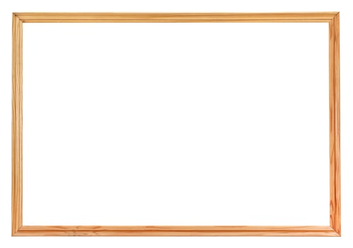narrow simple wooden picture frame photo