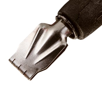 wide metal tip of drawing pen close up photo