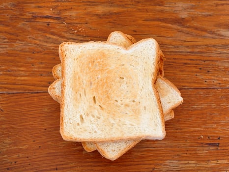 stack of freshly prepared toasts photo