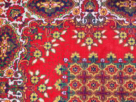 ornament of Central Asian carpet photo