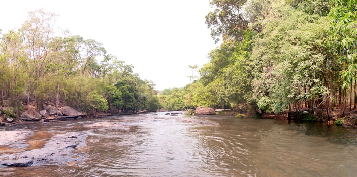Panorama view of TADTON waterfall at Chaiyaphum in Thailand, National park No.23 of Thailand photo
