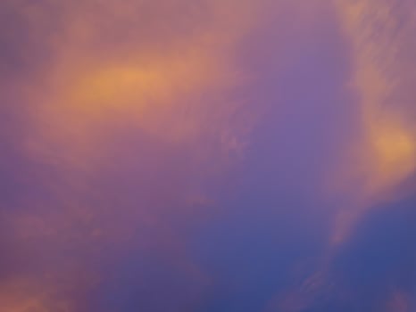 evening sky blue orange beautiful photo