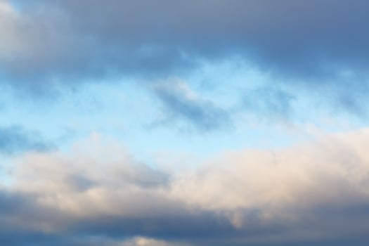 sky in break of harsh winter clouds photo