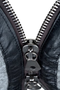 metal double zipper lock photo
