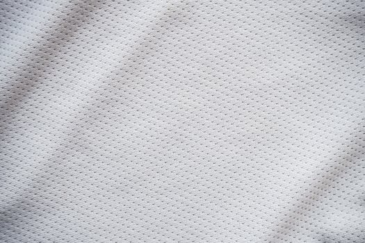 White sports jersey fabric texture background photo