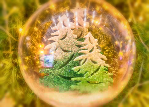 transparent christmas ball photo