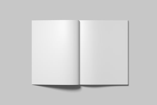 Us Letter Magazine Mockup Blank photo