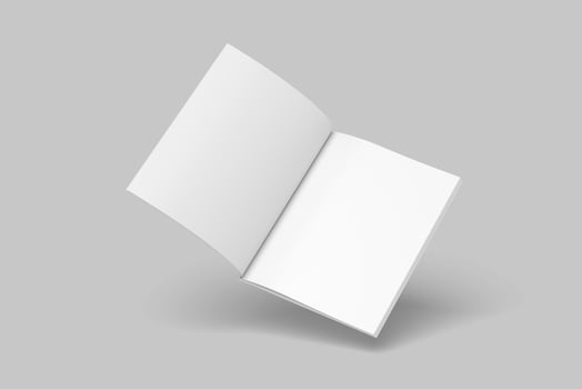 Us Letter Magazine Mockup Blank photo