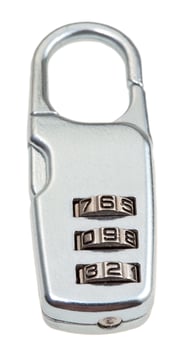 combination lock isolated photo