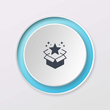play button white color new product design logo icon photo