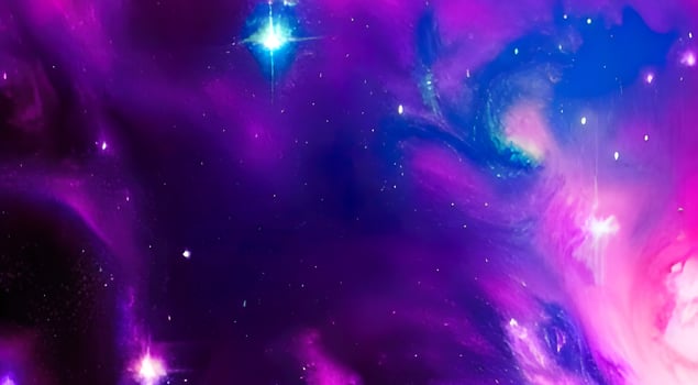 Star field in space a nebula and a gas congestion. photo