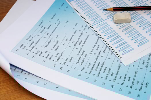 english grammar test photo