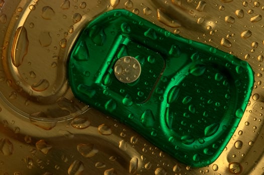 Green cap cans photo
