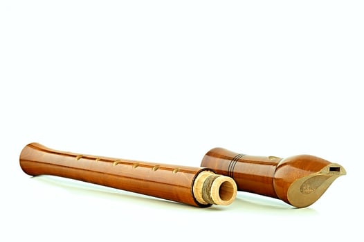Wooden flute instrument photo