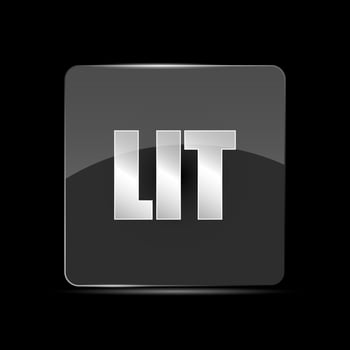 LIT File Vector Icon, Flat Design Style photo