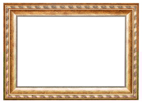ancient gold classic wide wooden picture frame photo