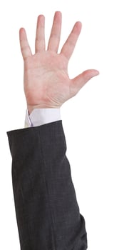 open five fingers - hand gesture photo