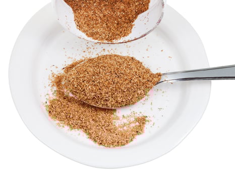 tablespoon of wheat bran photo