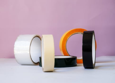composition variations of sellotape and duct tape photo