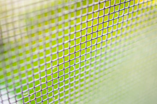 mosquito net wire screen close up on house window protection against insect photo