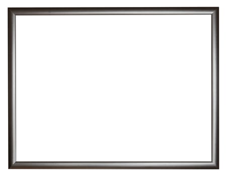 narrow black simple flat wooden picture frame photo