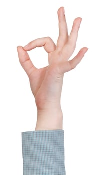 okay sign - hand gesture photo