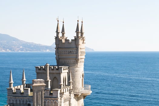 Swallow's Nest castle on Southern Coast of Crimea photo