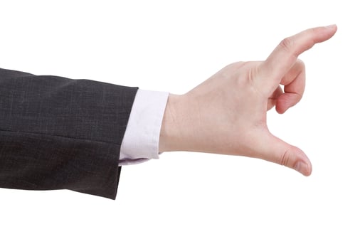 showing of large size - hand gesture photo