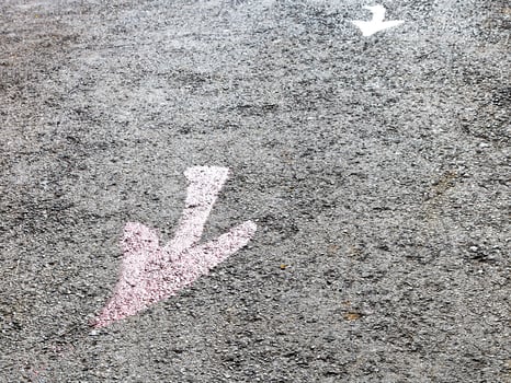 red arrows - road pointers photo