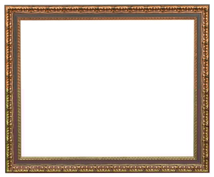 classic style picture frame with cut out canvas photo