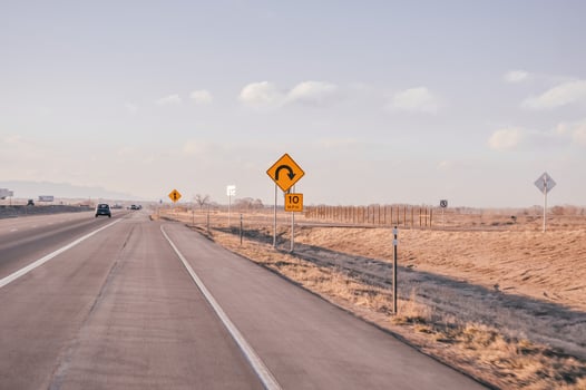 Road Signs on Road photo