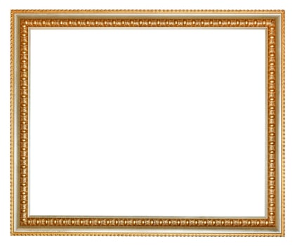 retro classical gilted wooden picture frame photo