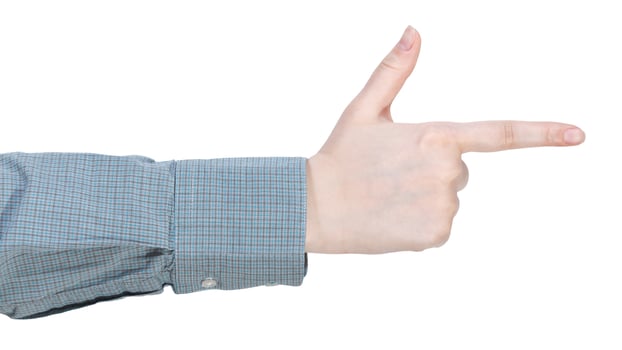 finger gun - hand gesture photo