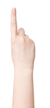 finger account one - hand gesture photo
