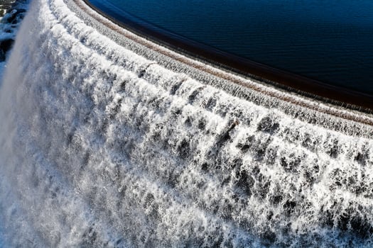 waterfall on Dam photo