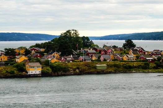 Oslo the capital of Norway from the perspective of the Cruise Terminal photo