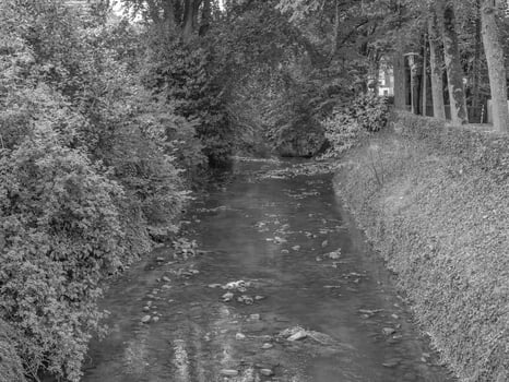 The city of Coesfeld at the river berkel in germany photo