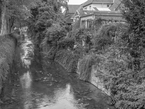 The city of Coesfeld at the river berkel in germany photo