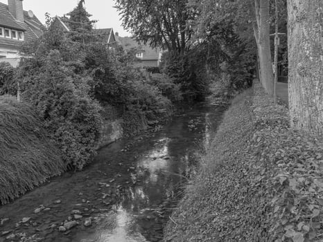 The city of Coesfeld at the river berkel in germany photo