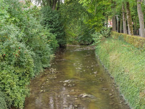 The city of Coesfeld at the river berkel in germany photo