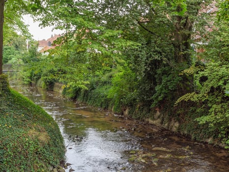 The city of Coesfeld at the river berkel in germany photo